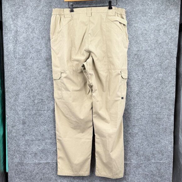5.11‎ Tactical Series Mens Cargo Pants Khaki Ripstop 40x32 FLAW - Picture 12 of 13